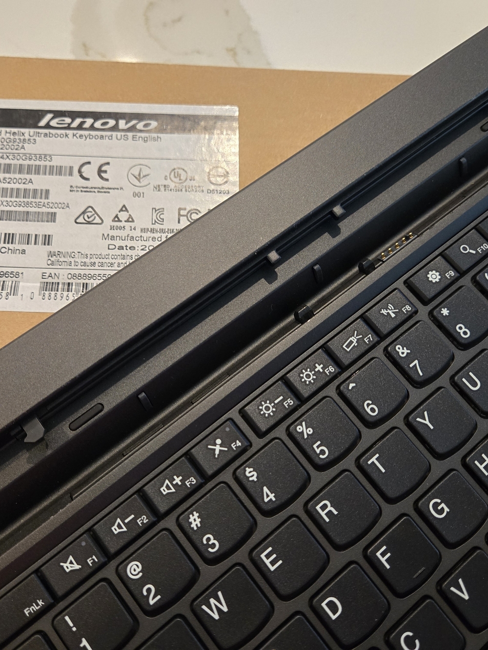 Lenovo Black Laptop Keyboard and Dock Connector NEW